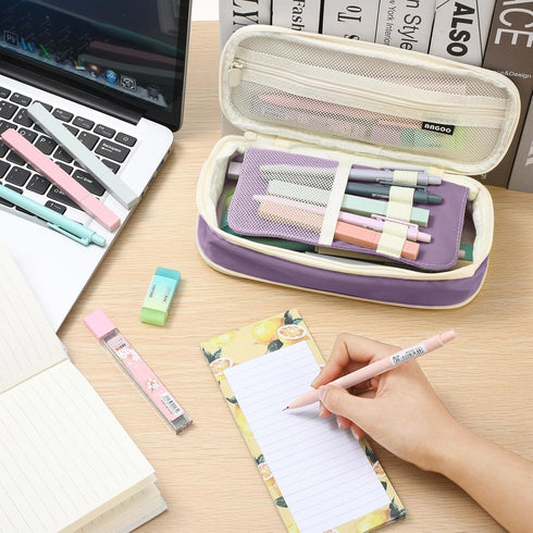 Teling 37 Pcs Aesthetic School Supplies, Includes 12 Pcs Mechanical Pencils and Cute Highlighters