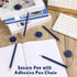 Secure Pen with Adhesive Chain and Blue Ink Holder, 20 Pieces Home Office Supplies