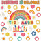 Retro Bulletin Board Decorations Groovy Classroom Decor 35Pcs Everyone is Welcome Positive Motivational Inspirational