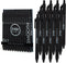 Loddie Doddie 12 Pack Black Gel Pens - 0.7 mm Medium Point Smooth Writing Retractable, No Bleed Non Smudge