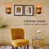 8''H Bulb 6-Hours JHY DESIGN Battery Powered Lamp Vintage Wall Mount Lamp Metal Wall Sconce Lighting with LED Edison
