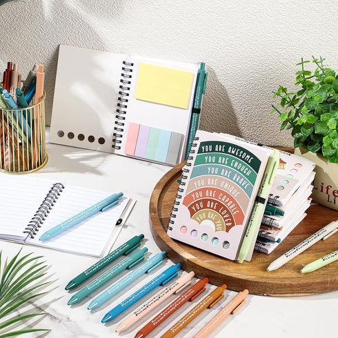 Janlaugh 20 10 10 Pcs Mental Health Gifts for Women Men Self Care Items Bulk Include Mental Health Notebooks