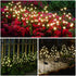 Solar Flowers Lights Garden Decor, 2Pack 40LED Waterproof Fairy Lights for Outdoor Yard and Lawn Decorations
