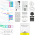 Ultimate Productivity Stencils & Stickers by Sunny Streak - x20 Sheets Planner Stickers, x6 Stencils, Goals