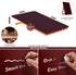 Glass Desk Whiteboard with Reversible Wood Stand, Burgundy Red, Small Portable Dry Erase Board for Office, Home, School