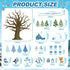 Glenmal 85 Pcs Winter Classroom Bulletin Board Decorations Snowflake Snowman Cutouts with Glue Point Bulletin Board Cutouts for Classroom School Christmas Party Supplies Decor (Snowflake) by Glenmal
