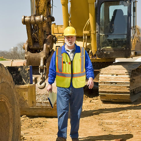 AK A-KSAFETY A-KSAFETY High Visibility Security Vest for Security Guards, Safety Workers, Construction & Men's Work