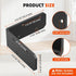 SecureLatch 3"3"1.2" 90 (Black-4PCS) Degree Galvanized Corner Brace, Heavy Duty L Shape Bracket for Wood Beams, Steel