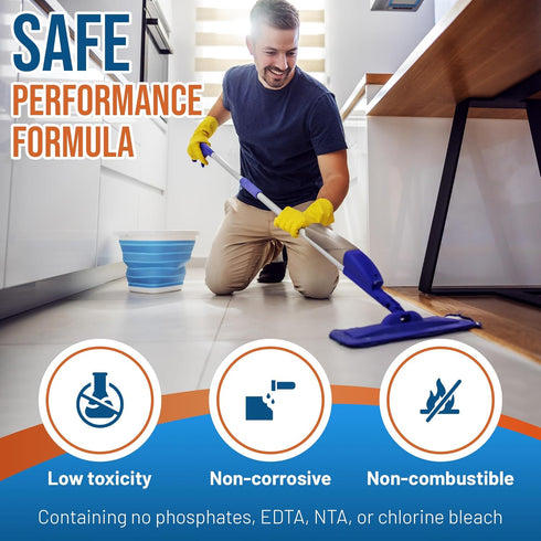 Super Duty Degreaser Heavy Duty Tile & Grout Cleaner Concentrated Phosphate Free Non-Corrosive Formula for Kitchen