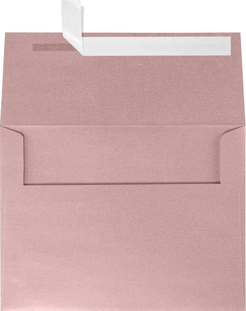LUXPaper A6 Invitation Envelopes | Peel & Press | Misty Rose Metallic | 4 3/4" x 6 1/2" | 84lb. Text | 50 Qty