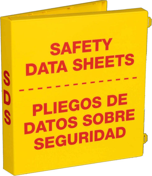 UniKeep SDS Bilingual Binder, 1.5'' Ring Capacity (3 Poly Rings), Fully Enclosed Case