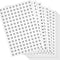 DERAYEE 4200 Pcs Clothing Size Round Stickers, 1/2” White Adhesive Labels for Apparel Circle Size Labels, 7 Sizes
