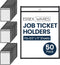 Essex Wares - 50 Pack, Black, Job Ticket Holders, 10" Wide x