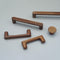 MFYS Walnut Wood Drawer Pulls Handes Rustic Cabinet Pulls Handles Wood Dresser