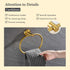 Suyar Brushed Gold Towel Ring - SUS304 Stainless Steel Towel Holder, Wall Mounted Hand Towel Rack for Bathroom