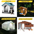 BRIGHTICONIC Solar Motion Sensor Light LED Powered Motion Activated Lighting for Shed, Portable Toilet, Chicken Coop