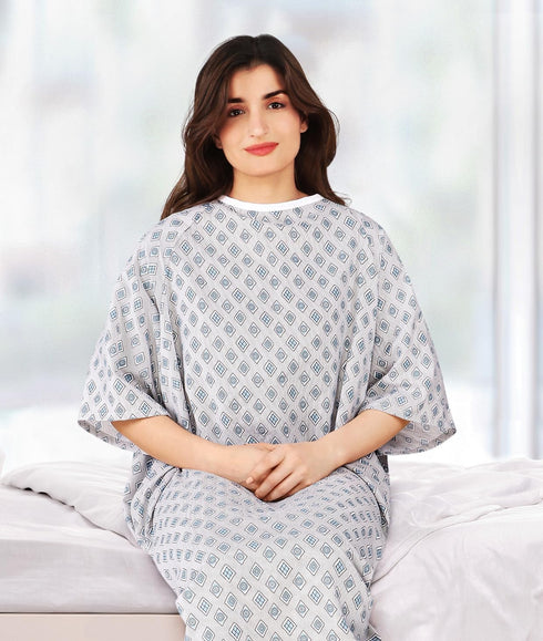 2XL Utopia Care Unisex Hospital Gowns, Patient Gowns with Back Tie for Men and Women, Comfortably Fits Sizes up