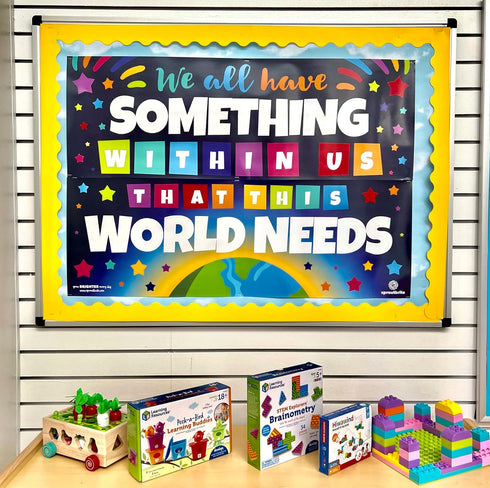 Sproutbrite Classroom Decorations, Kids Banner & Posters - Wall Decor for Elementary and Middle School Bulletin Board