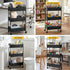 Cart,3-Tier 3 Tiers-7.1 inch FOCHIER F Utility Slim Storage Rolling Kitchen Office Laundry Room Cart,Mobile Shelving