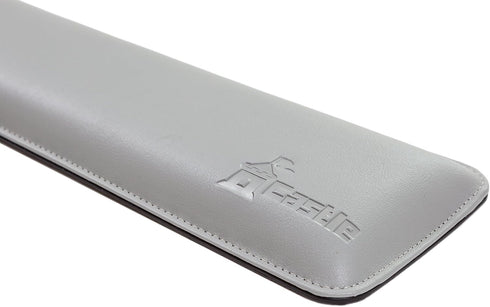 Bailey Full Size by Castle - Leather Ergonomic Computer Wrist Rest Pad for Keyboards with 104 Keys (Stone, Full Size)