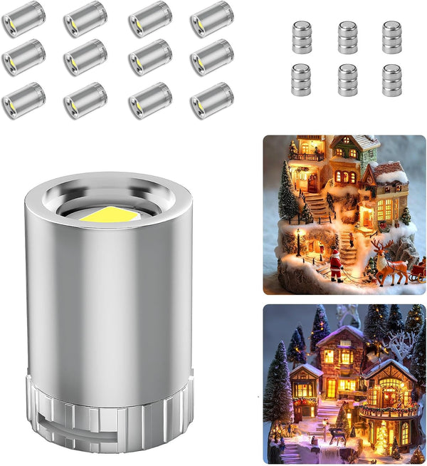 12 Pack Mini Lights, Warm White Mini LED Spotlight, Small LED Lights