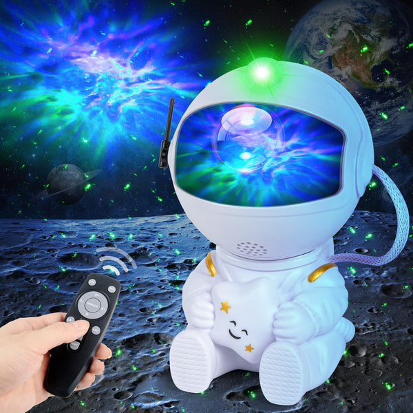 Astronaut Galaxy Projector Star Projector Night Light, Space Buddy Projector with Remote Control