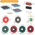 20 4 Inch 120/180/240/320 80/120/180 PCS Polishing Grinding Wheel Kit, Nylon Fiber Flap Disc Grit, Nylon Fiber & Wool