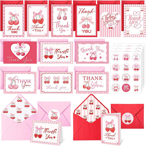 Motiskyy 48 Pack Thank You Cards Blank Note Greeting Cards with Envelopes and