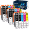 Valuetoner 15-Pack 564XL Ink Cartridges Replacement for HP Printers (3 BK, 3 PBK & 3 C/M/Y)