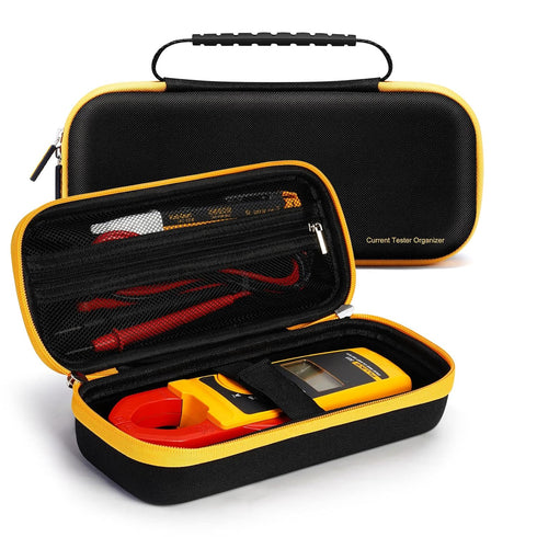 OLAIKE KingSung Hard Carrying Case for Fluke Digital Clamp Multimeters, Black with Rubber Handle