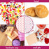 ASTARON 100pcs Valentine's Day Wax Sheets for Food Wrapping, Candy & Cookie Wrapping Paper, Basket Liner