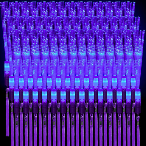 Skylety 36 Pcs Fiber Optic Wand, LED Fiber Optic Wand with 3