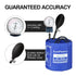 LotFancy Aneroid Sphygmomanometer, Professional Blood Pressure Cuff, Adult 8.5"-16.5", Calibrated BP Gauge, Blue