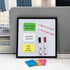White Board Kit - 10 x 10" Whiteboard with 2 Dry Erase Markers, 6 Magnetic Notes - Double-sided Wall Hanging Board