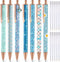 Sherr 7 Pcs Fancy Pens for Women, Cute Sparkly Glitter Pens with 10 Pcs Black Ink Refills, Gifts for Girls