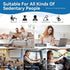 Generic Set Tailbone Seat Cushion & Lumbar Support Pillow for Office Chair, and Discomfort with Lumbar Support Pillow