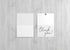 5x7 Red Door Inspirations Thank you Note Cards with Envelopes (Black and White Thank You)