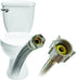 Fluidmaster B1T06 Toilet Connector, Braided Stainless Steel, 6-Inch Length