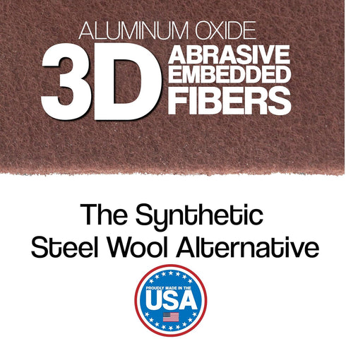 6" 9" 320 10 Pack x Non-Woven Surface Prep Between Coats Finishing Pads for Wood, Metal, Rust Removal, Deburring, Clean