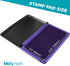 MaxMark Large Premium Purple Ink Stamp Pad, 3.5" x 6.25" - Quality Felt Pad