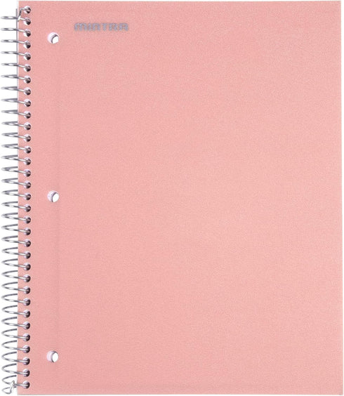 Mintra Office Durable Spiral Notebooks, 3 Subject (Lavender, Sage Green, Salmon, Wide Ruled 3pk) by Mintra Office