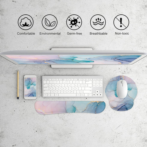 Lateefah Mouse Pad with Wrist Rest, 3-in-1 Gaming Mouse Pad, Ergonomic Memory Foam Support for Computer