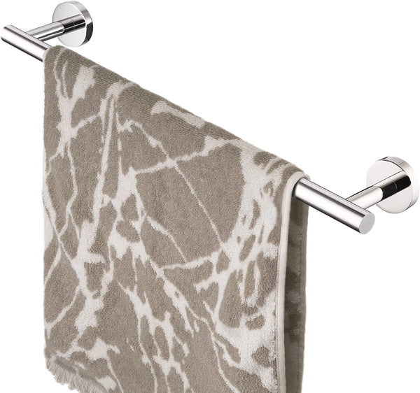 HITSLAM Chrome 19.8 Inch Towel Bar - SUS304 Stainless Steel Bathroom Towel Rack Wall Mounted, Modern Decor