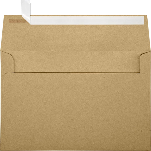 LUXPaper A9 Invitation Envelopes, Grocery Bag Brown, 50 Qty