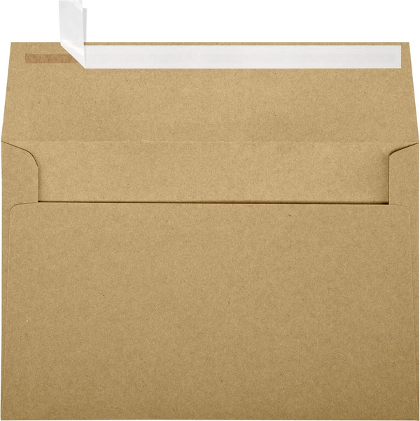 LUXPaper A9 Invitation Envelopes, Grocery Bag Brown, 50 Qty