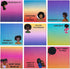Whaline 9 Packs Black Girl Inspirational Sticky Notes, Watercolor Memo Pads 3.2x3.2 Inch for Nurse Women