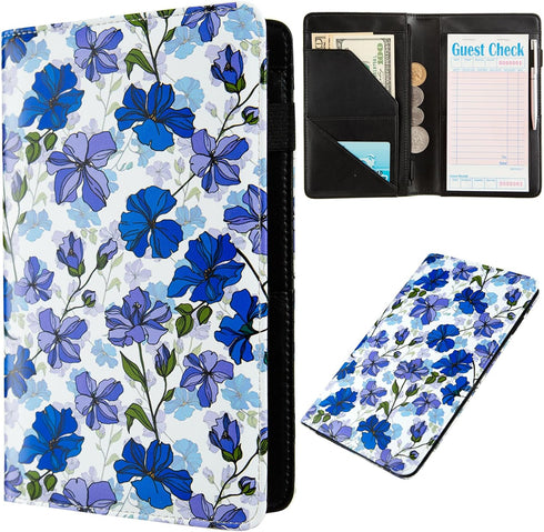 Server Books for Waitress,Cute Pocket Leather Money Organizer Wallet Note Pad Cash