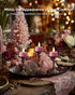 3D 300+Hour Set 24 Amagic Flameless Pink Timer Remote Tealights Candles, Black Wick Flickering Tea Light, Colored