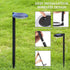 6 (Black-4 Pack) kinna Outdoor Solar Path Lights Waterproof Landscape Pathway Light with White LEDs Garden Lighting