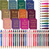 Estune 72 Pcs Christian Bible Gifts Set Bulk, Inspirational Ballpoint Pens, Scripture Notebooks, Keychain